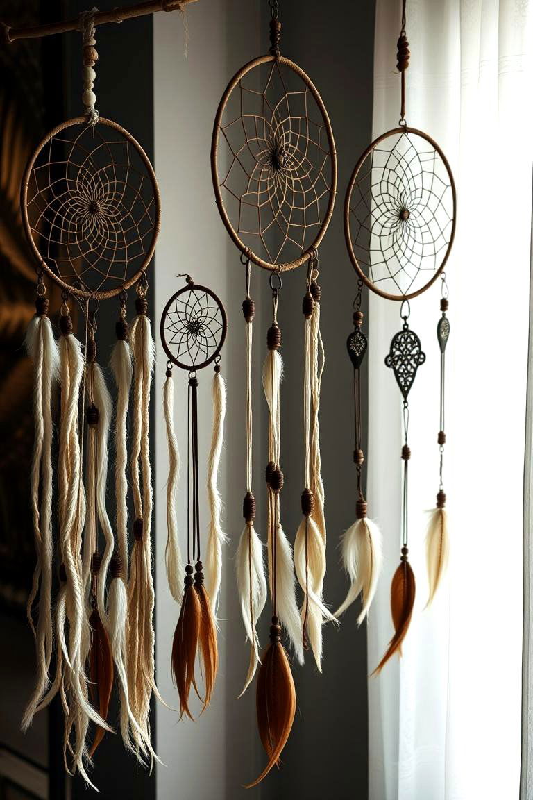 Dreamcatcher Wall Ensembles - 24 Boho Wall Decor Ideas