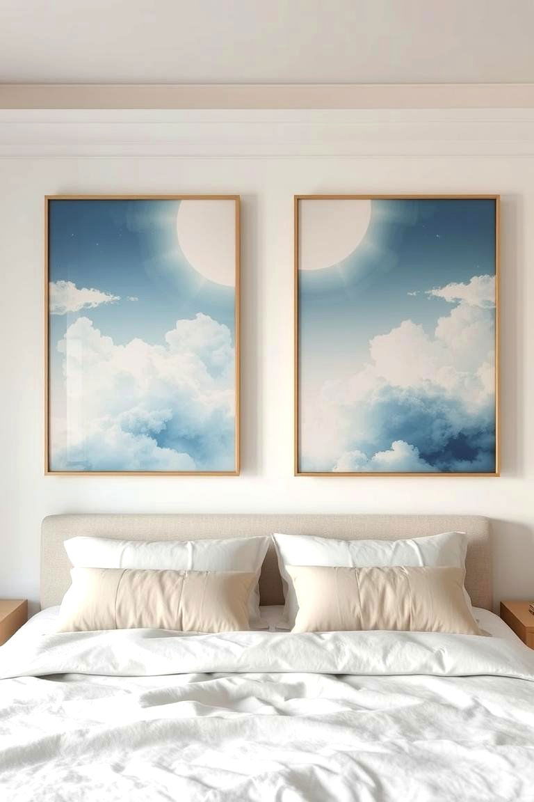 Dreamlike Cloud Art Displays - 24 Cloud Themed Bedroom Ideas