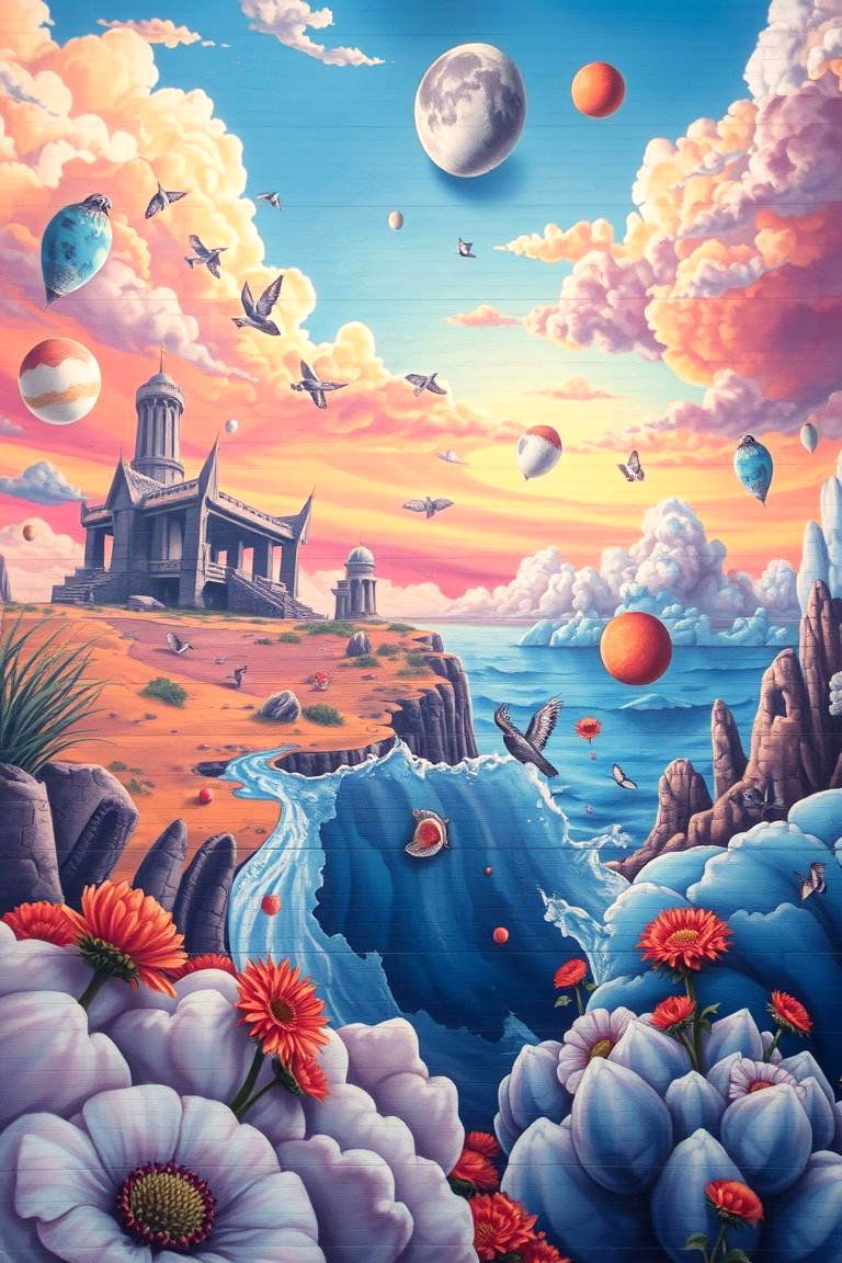 Dreamscape Texas Mural - 24 Texas Murals
