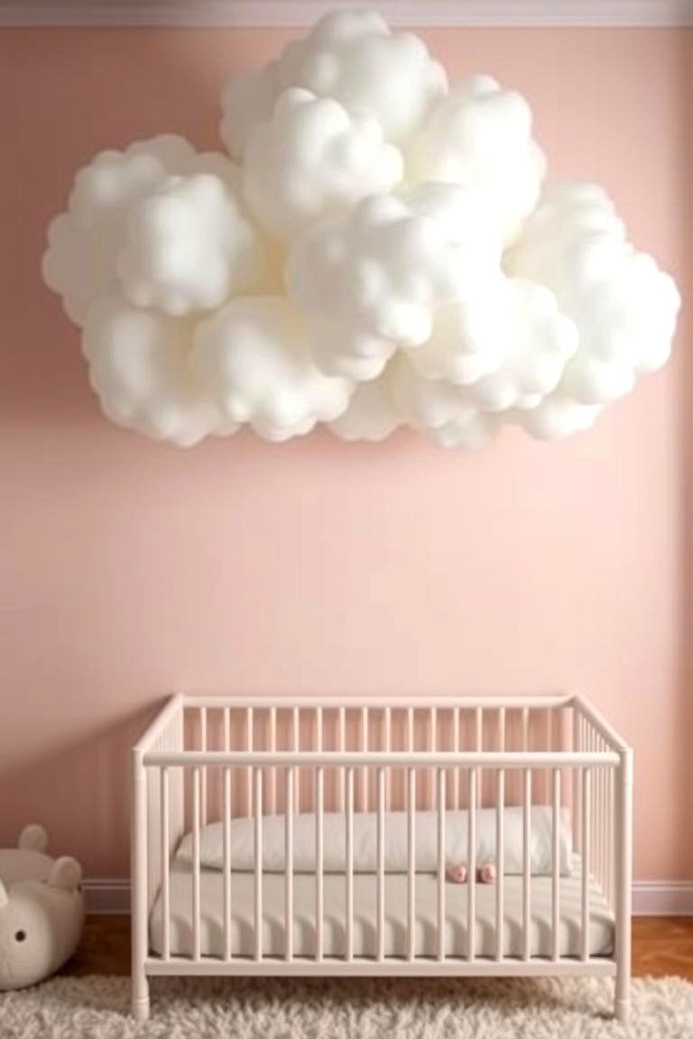 Dreamy Cloud Canopy - 24 Nursery Wall Decor Ideas