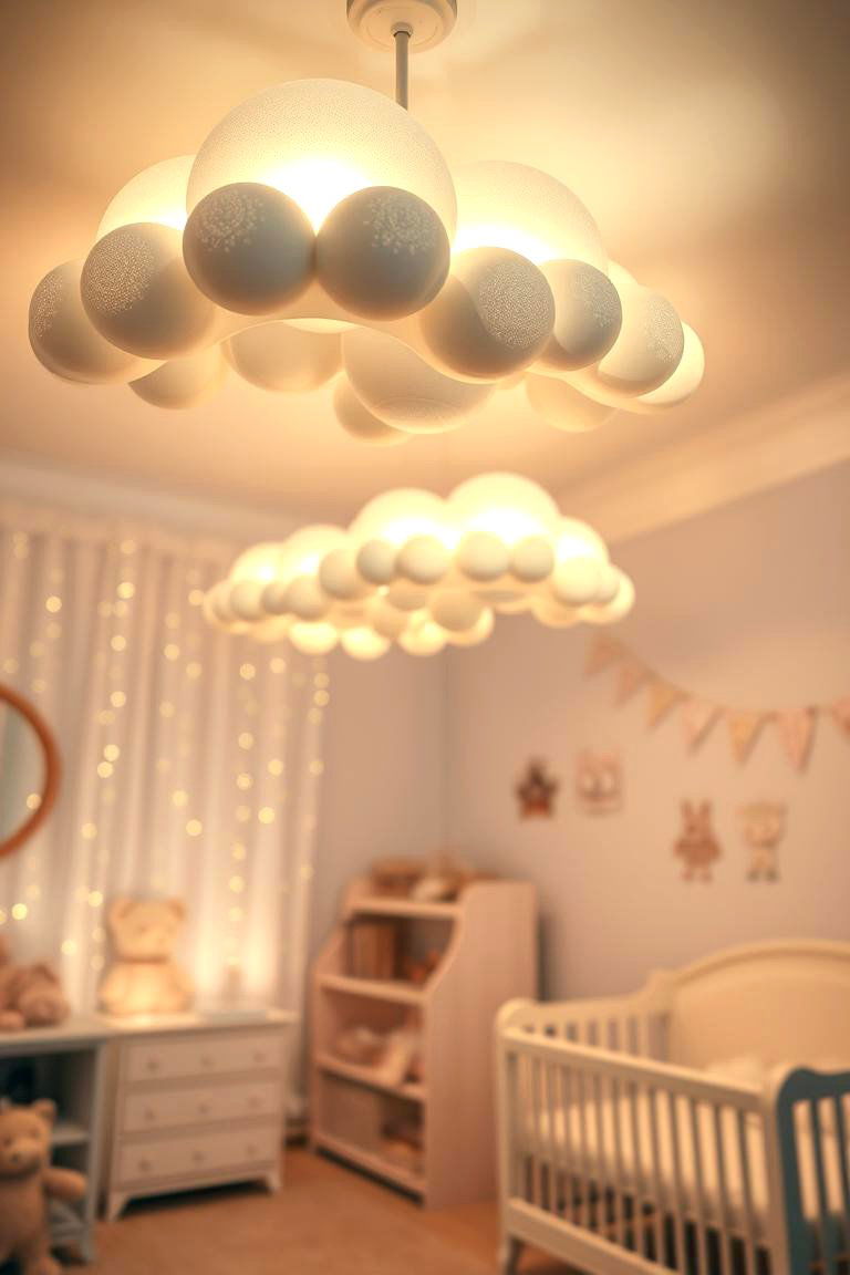 Dreamy Cloud Lighting - 24 Cloud Themed Nursery Ideas