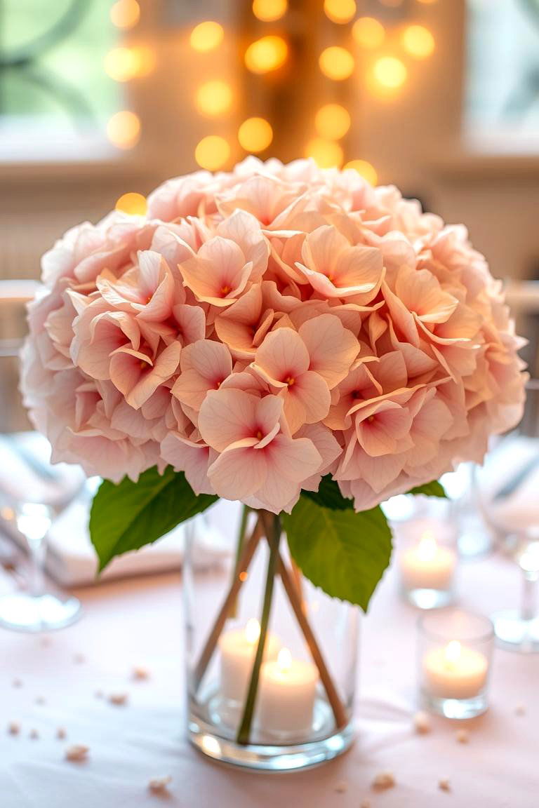 Dreamy Romantic Hydrangea Table Decor - 24 Hydrangea Centerpiece Ideas