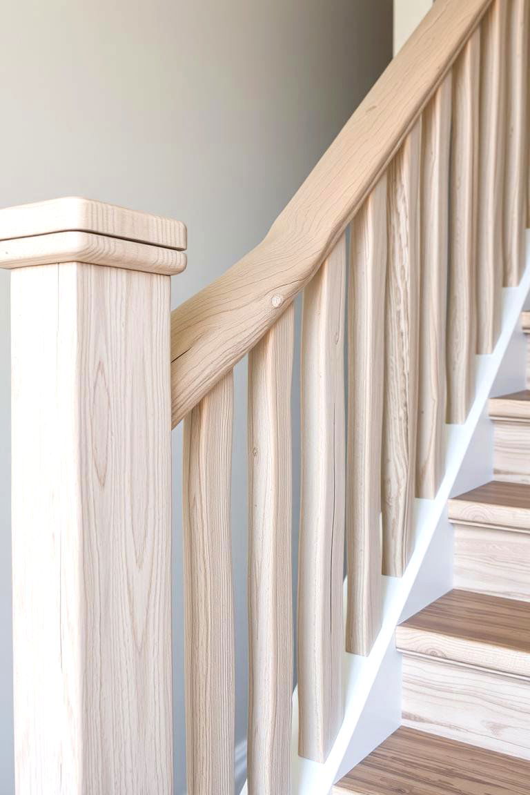 Driftwood Railings for a Coastal Farmhouse Vibe - 24 Farmhouse Rustic Stair Railing Ideas