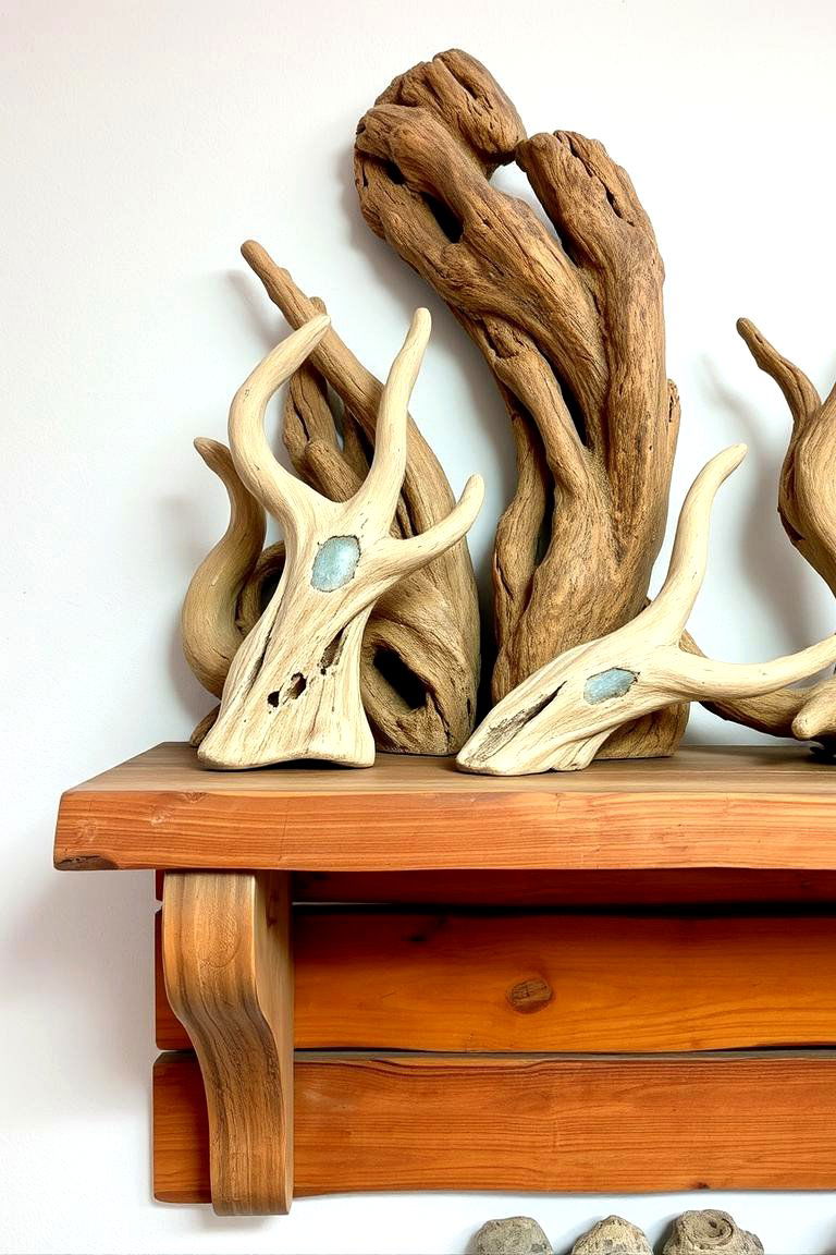 Driftwood Sculptures - 24 Coastal Decor Ideas