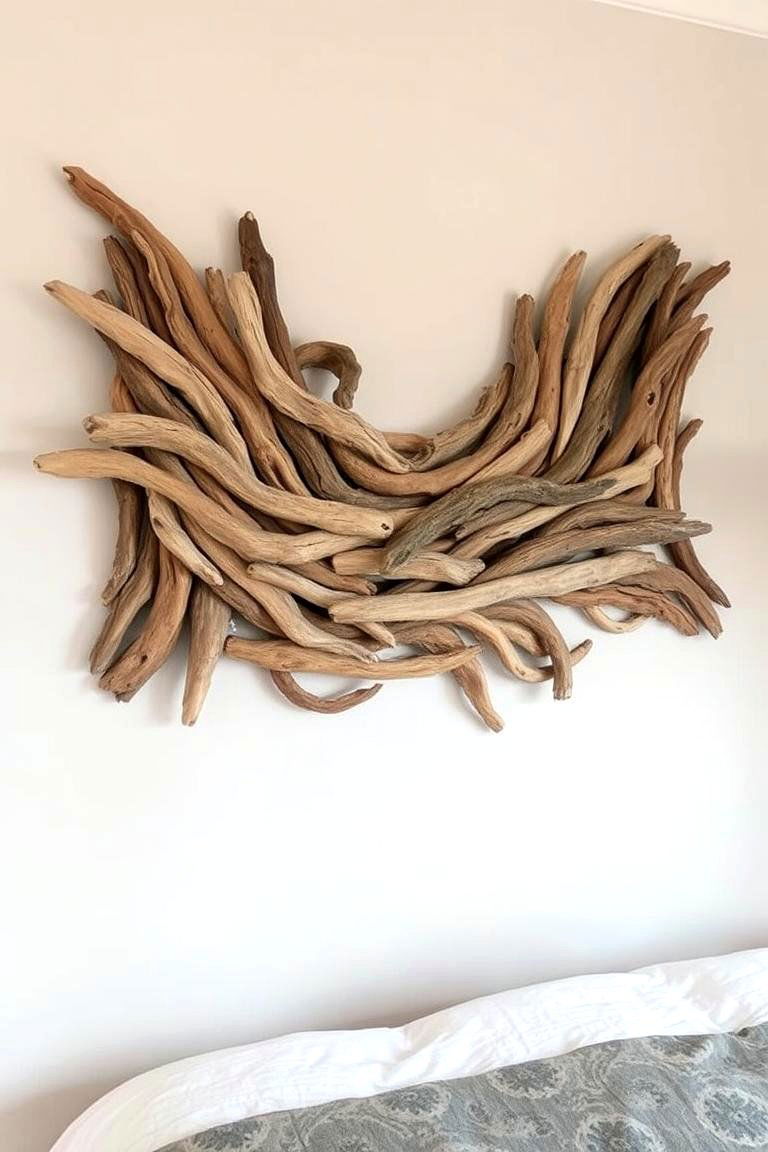 Driftwood Wall Art - 24 Mermaid Bedroom Ideas