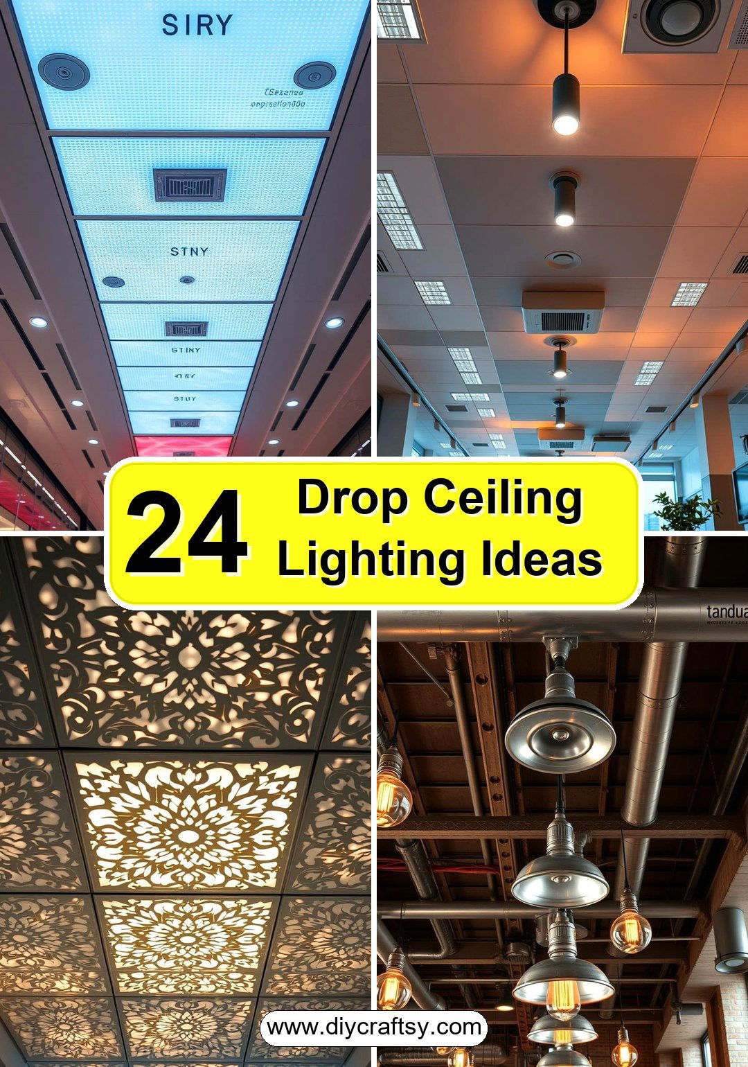 Drop Ceiling Lighting Ideas