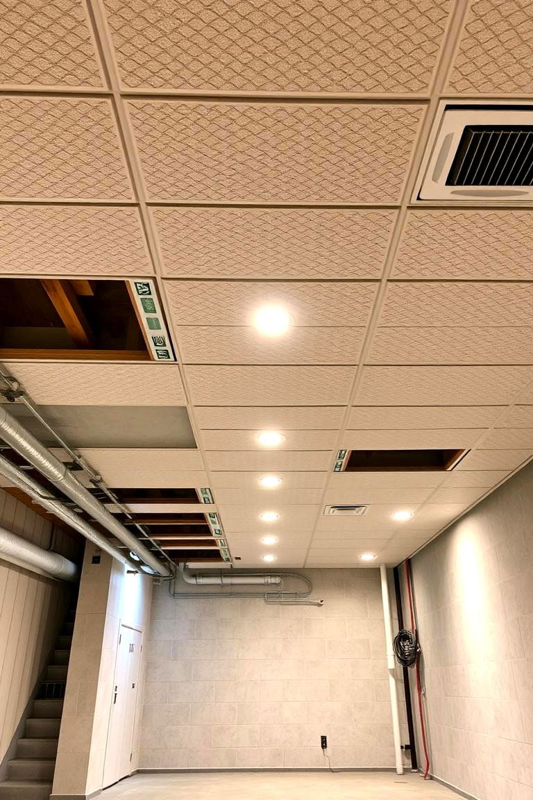Drop Ceilings for Easy Access - 24 Basement Ceiling Ideas