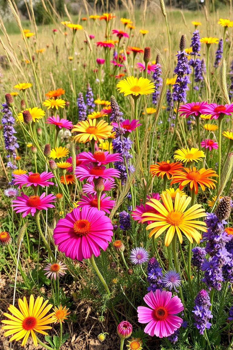 Drought Resistant Bloom Garden - 24 Wildflower Garden Ideas
