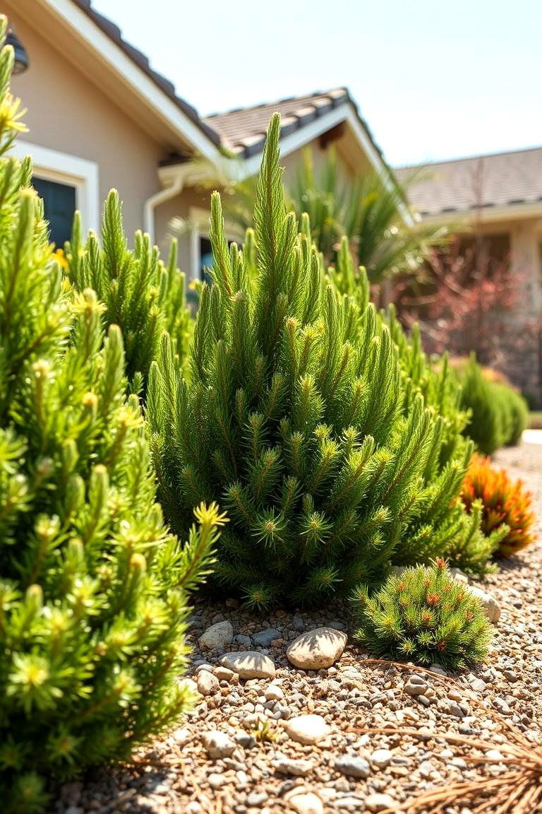 Drought Resistant Evergreens - 24 Front Yard Evergreen Landscaping Ideas