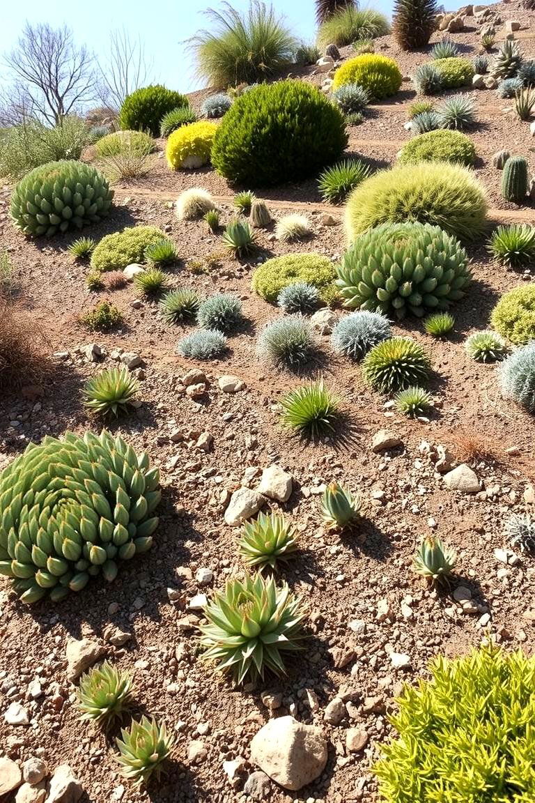 Drought Resistant Slope Gardens - 24 Sloping Garden Design Ideas