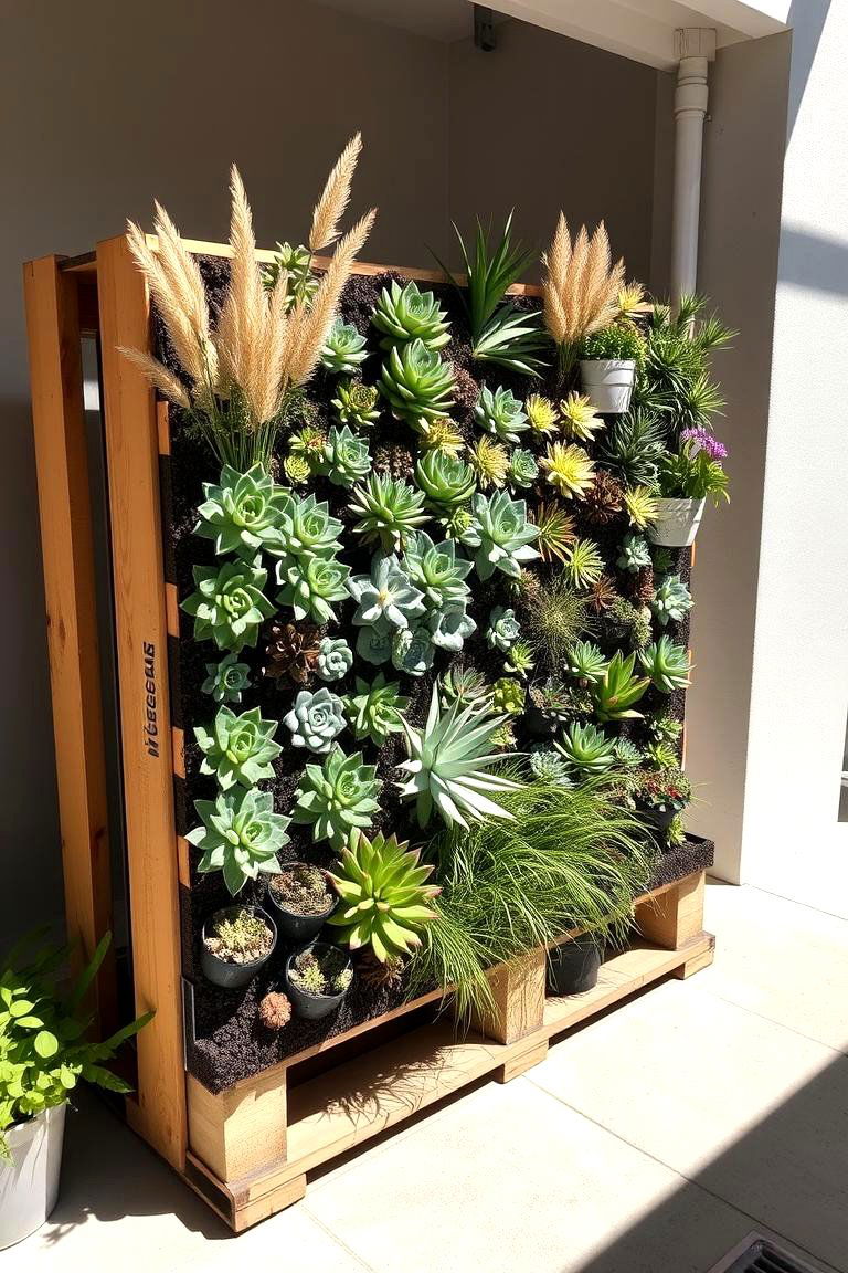Drought Resistant - 24 Vertical Pallet Garden Ideas