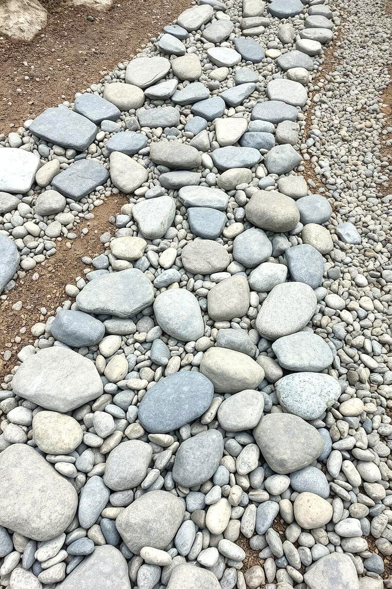 Dry Stream Bed Design - 24 Zen Garden Ideas
