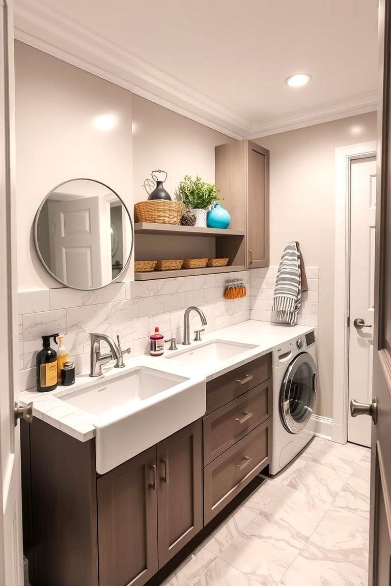Dual Basin Efficiency - 24 Laundry Room Sink Ideas