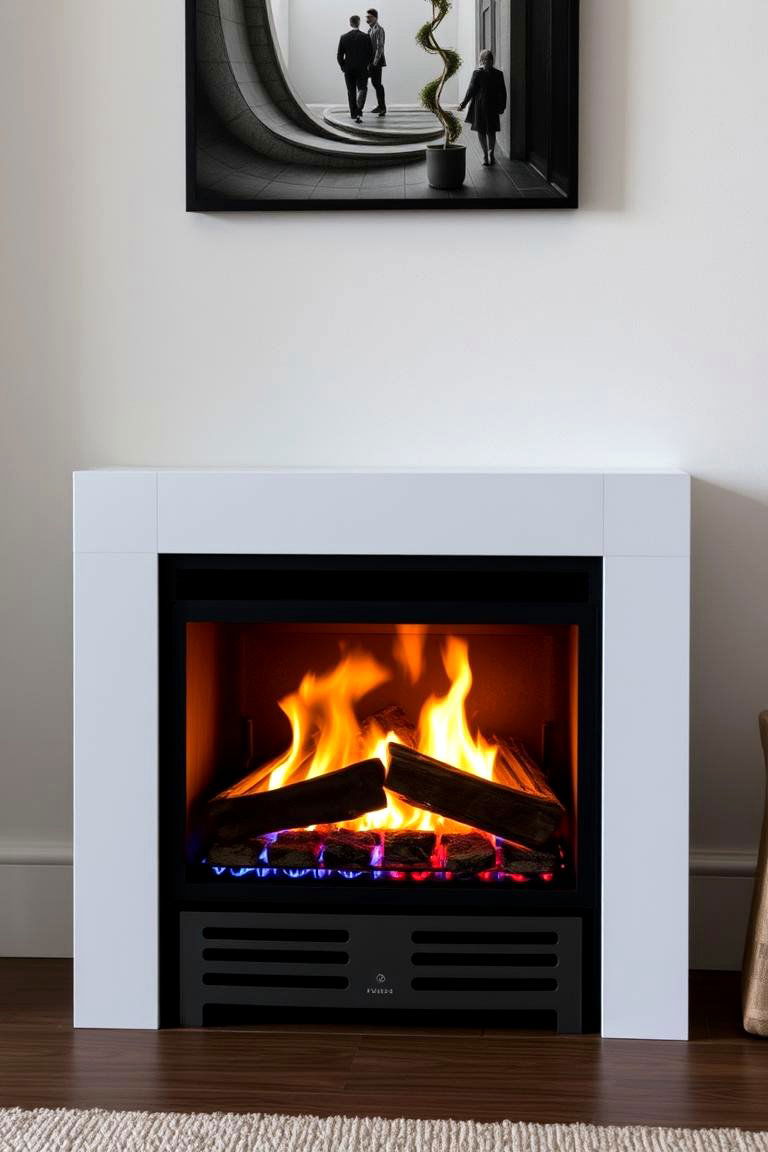 Dual Fuel Versatile Fireplace - 24 Small Living Room Fireplace Ideas