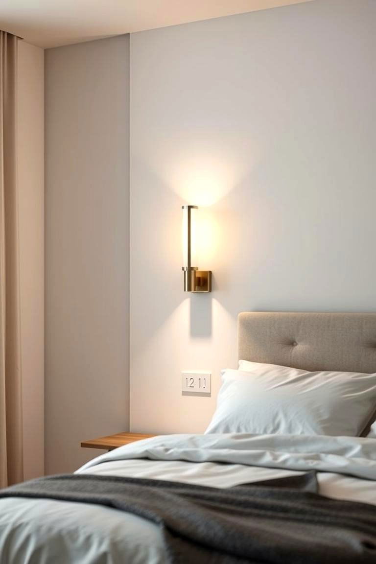Dual Light Function Sconce - 24 Bedroom Wall Sconce Ideas