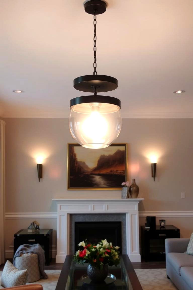 Dual Lighting Fixtures - 24 Symmetrical Living Room Ideas
