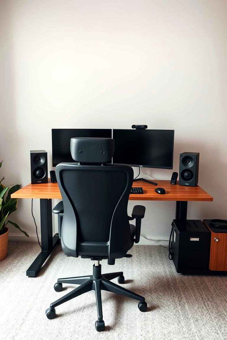 Dual Monitor Setup for Increased Productivity - 24 Man Cave Office Ideas