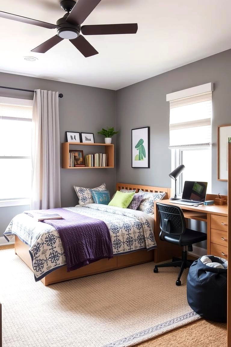 Dual Purpose Areas for Versatility - 24 Teen Bedroom Ideas
