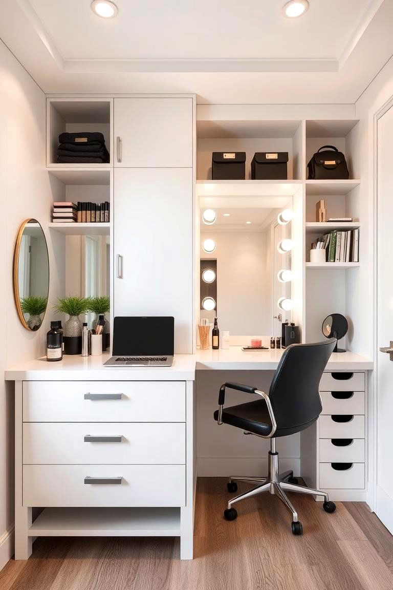 Dual Purpose Functionality - 24 Makeup Room Ideas