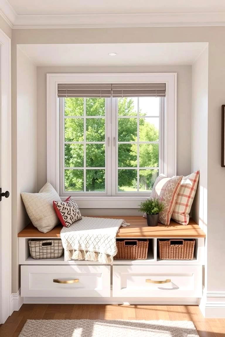 Dual Purpose Space Utility - 24 Kitchen Bay Window Ideas