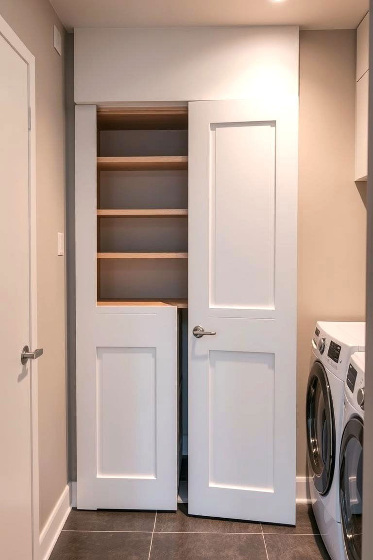 Dual Purpose Utility Storage Door - 24 Laundry Room Door Ideas