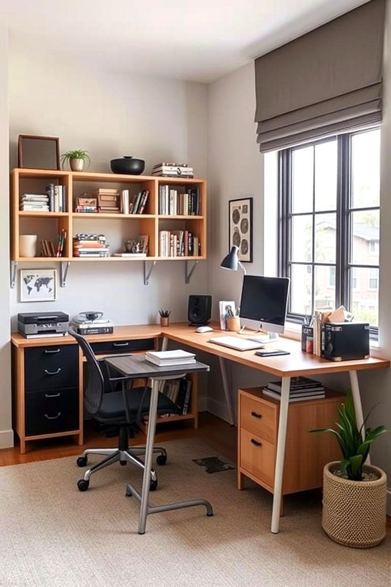 Dual Purpose Workspace - 24 Desk in Front of Window Ideas