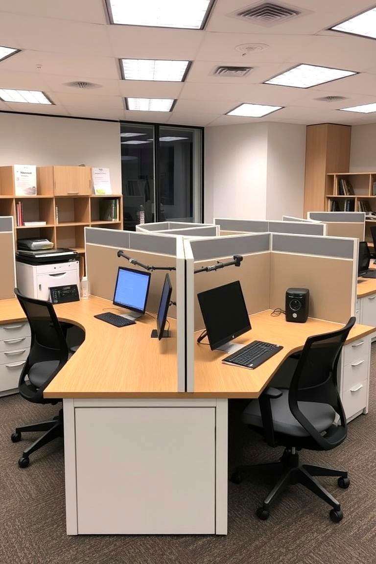Dual Purpose Workstation Design - 24 Home Office for Couples Ideas and Designs