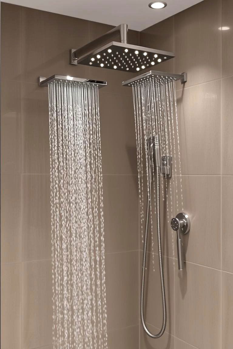 Dual Shower Heads Experience - 24 Luxury Shower Ideas