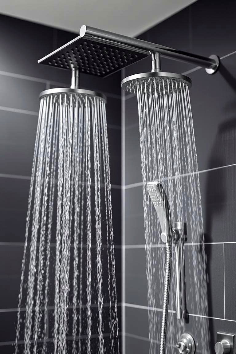 Dual Shower Heads - 24 Modern Bathroom Ideas
