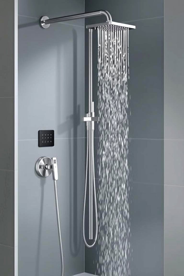 Dual Shower with Energy Efficiency - 24 Double Shower Ideas