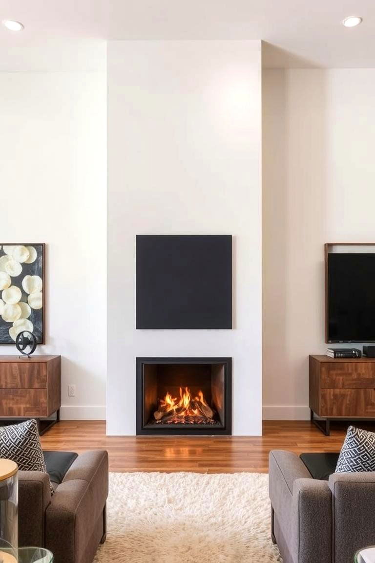 Dual Sided Fireplace Design - 24 Craftsman-style Fireplace Ideas