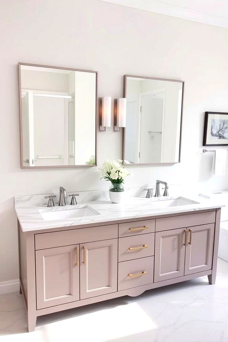 Dual Sink Vanity - 24 Bathroom Sink Ideas