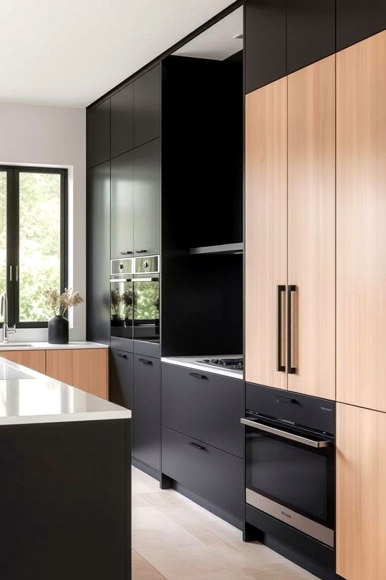 Dual Tone Cabinets - 24 Japandi Kitchen Ideas