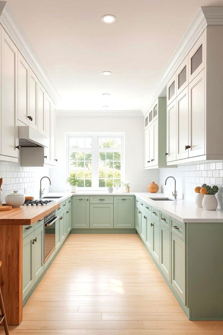 Dual Tone Parallel Kitchen - 24 Parallel Modular Kitchen Design Ideas