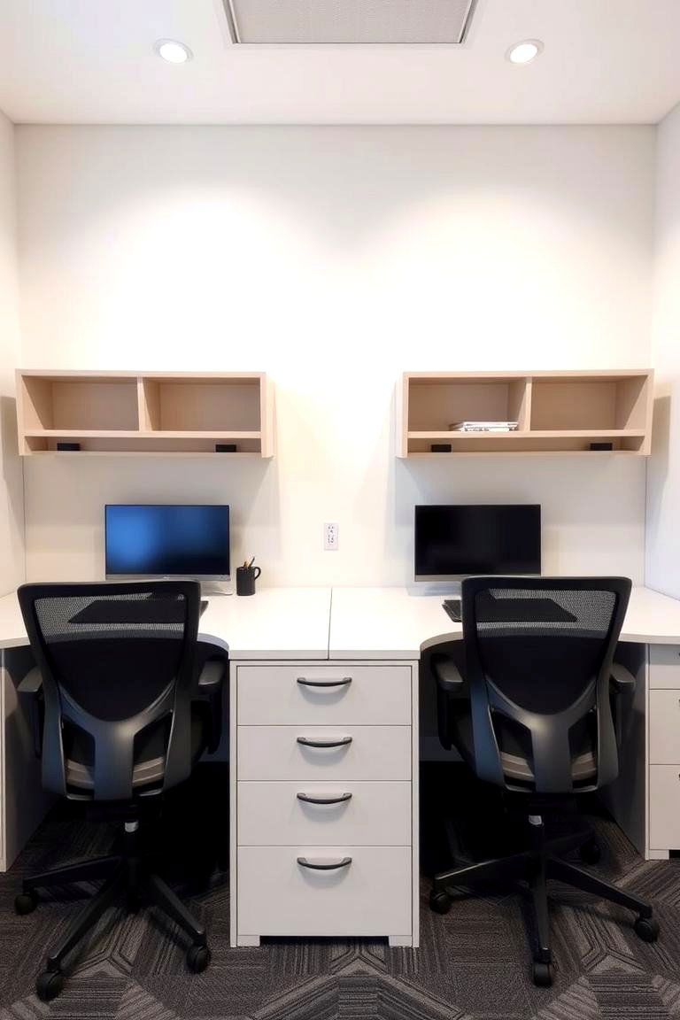 Dual Workspace - 24 Study Room Ideas
