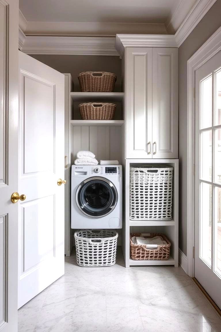 Dual purpose Laundry Baskets for Storage and Decor - 24 Laundry Basket Storage Ideas
