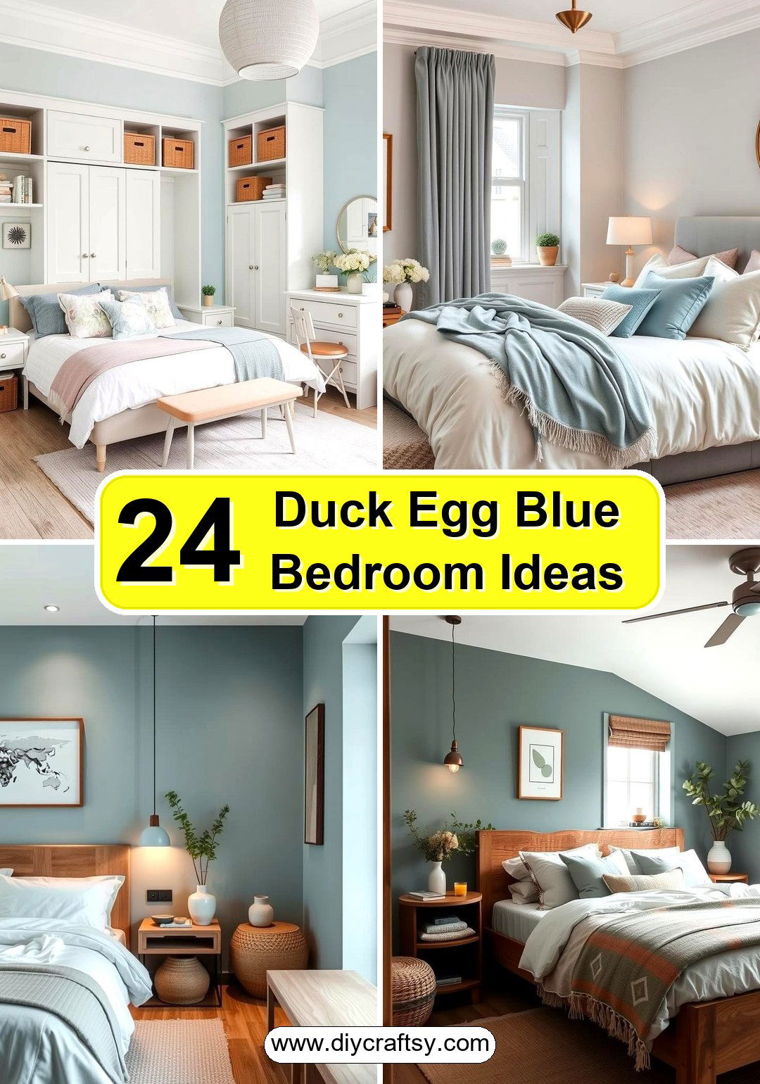 Duck Egg Blue Bedroom Ideas