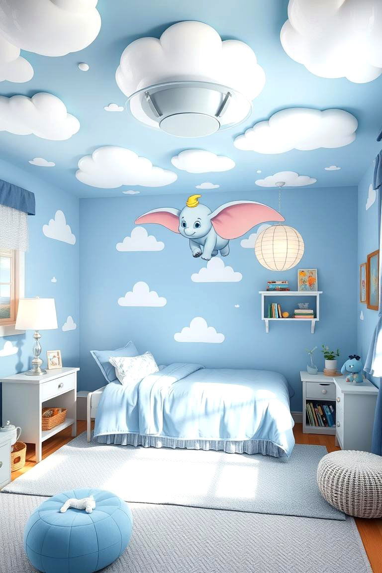Dumbos Sky High Room - 24 Disney Bedroom Ideas