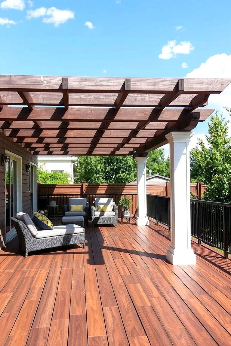 Durable Composite Decking - 24 Pergola Flooring Ideas