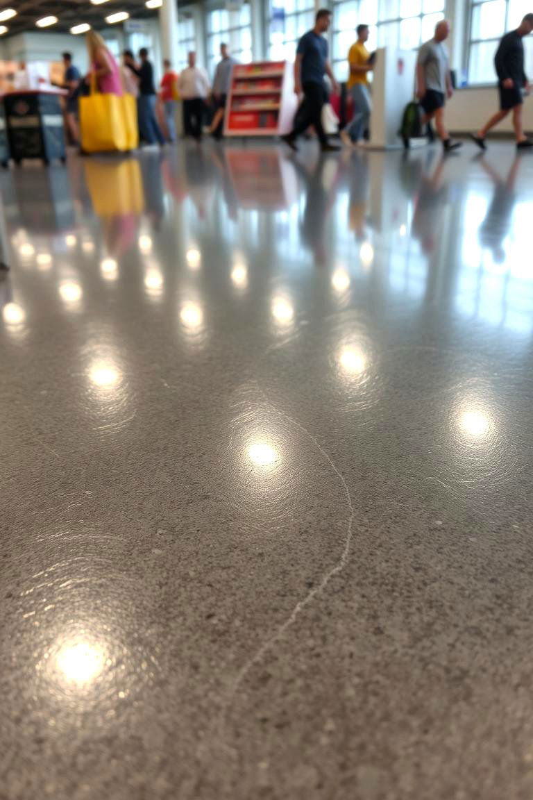 Durable Epoxy Coated Concrete - 24 Concrete Floor Ideas
