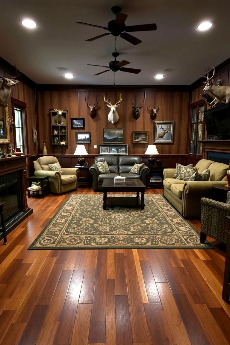 Durable Flooring Options - 24 Hunting Room Ideas