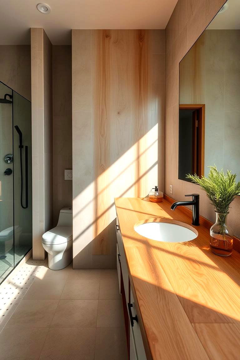 Durable Teak Countertop - 24 Wood Countertop Ideas