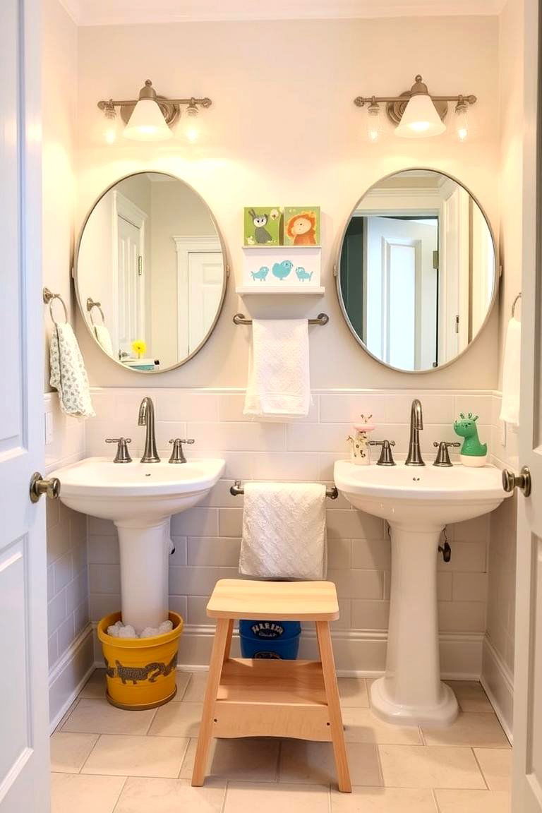 Durable and Easy to Clean Materials - 24 Jack and Jill Bathroom Ideas