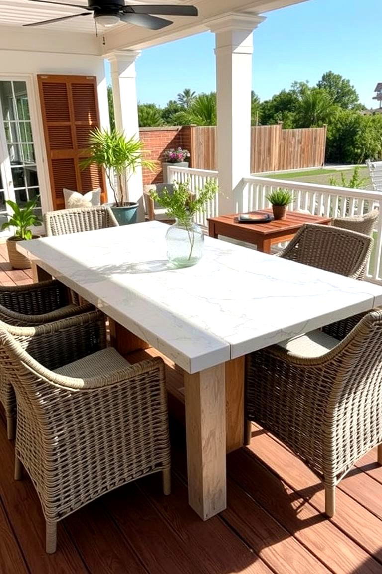 Durable and Stylish Quartzite - 24 Outdoor Countertop Ideas