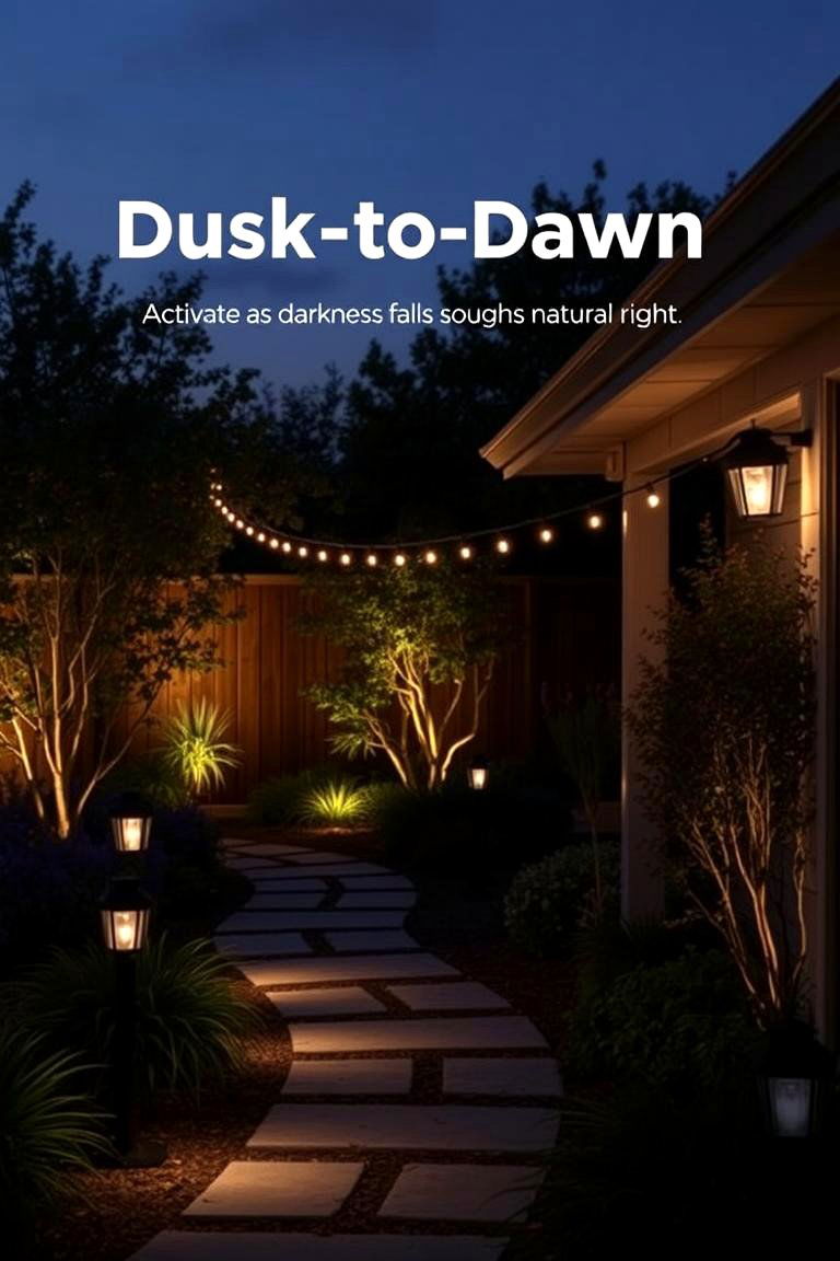 Dusk to Dawn Automated Lights - 24 Driveway Lighting Ideas