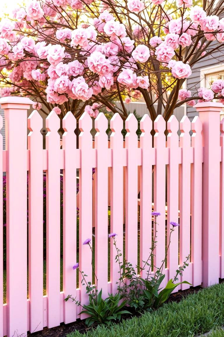 Dusty Rose Vinyl Fence - 24 Vinyl Fence Colors