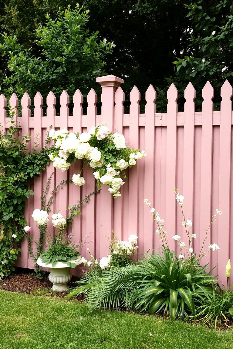 Dusty Rose for a Subtle Feminine Touch - 24 Fence Paint Colours