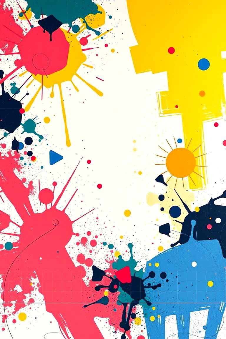 Dynamic Abstract Art - 24 Home Office Background Ideas