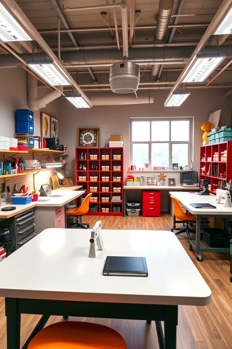 Dynamic Craft Space - 24 Craft Room Ideas