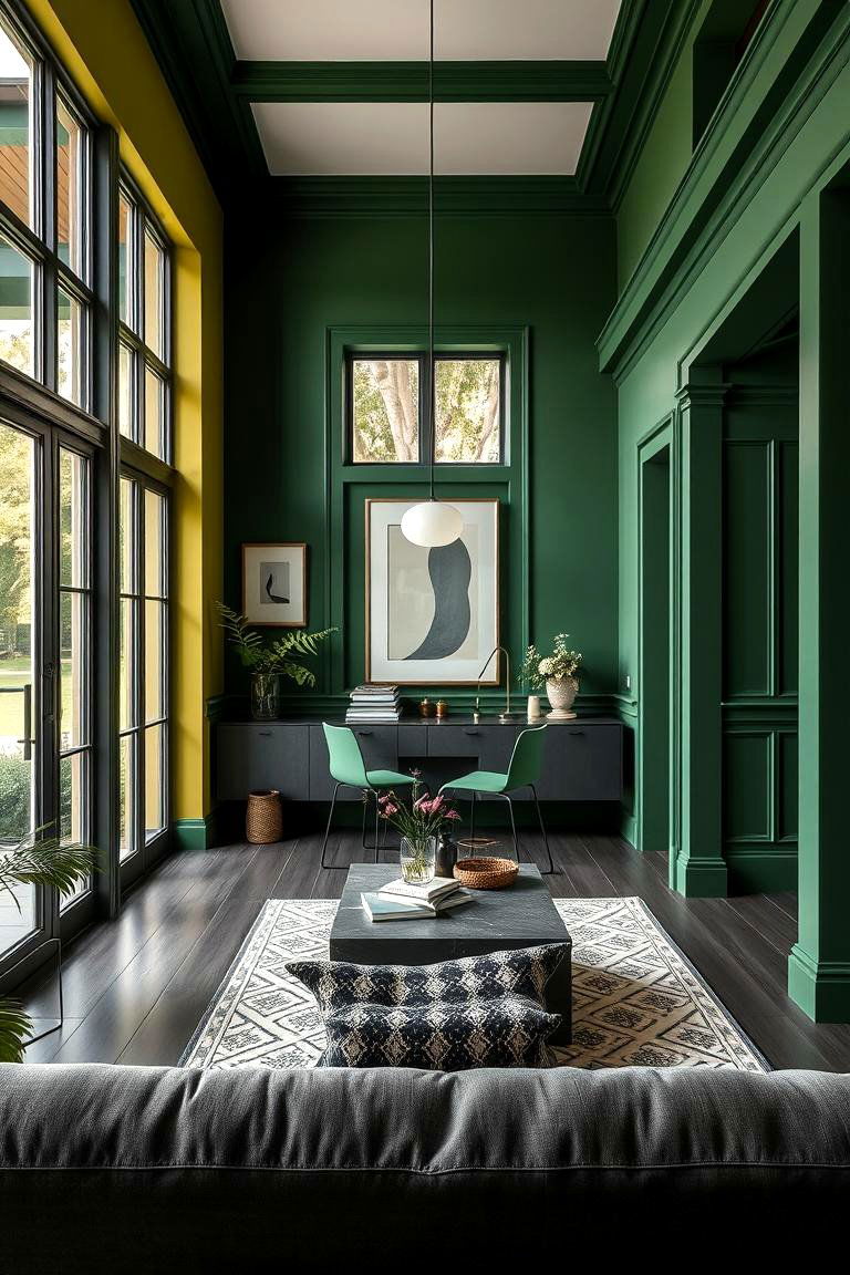 Dynamic Dark Green - 24 Dark Green Exterior Paint Color Schemes